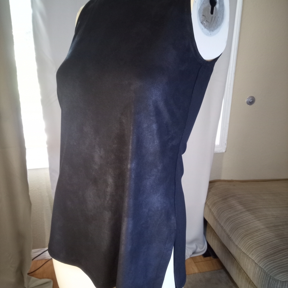 Sympli Blue Asymmetrical Halter Sheath Dress